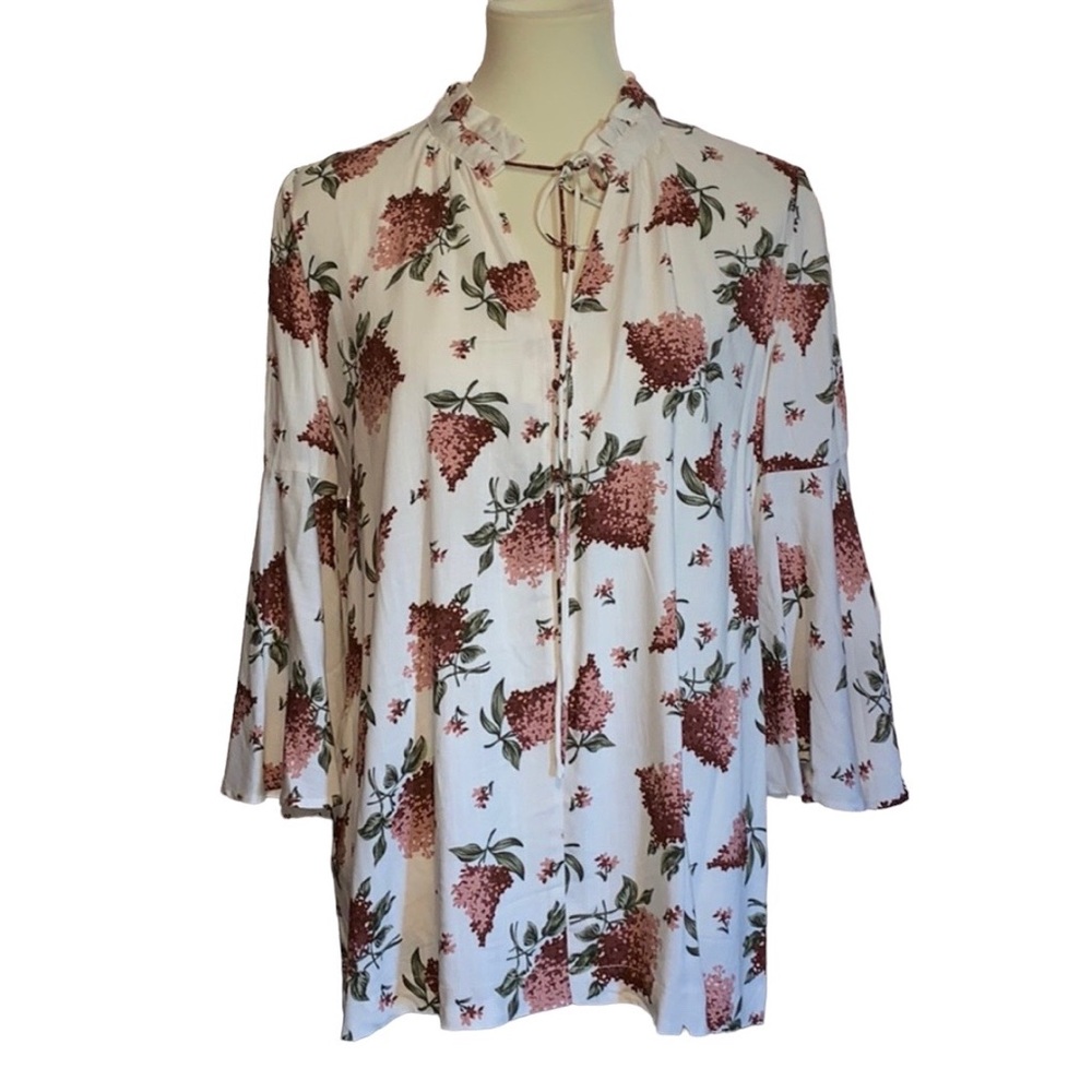 Womens Bell Sleeve Blouse